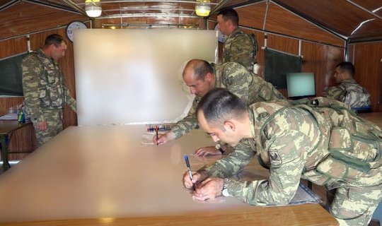 Naxçıvan Qarnizonu Qoşunlarında komanda-qərargah təlimi davam edir – FOTO/VİDEO