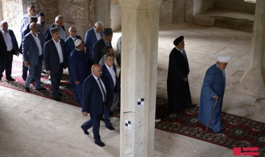 Şuşada məscid ziyarət olunub - FOTOLAR