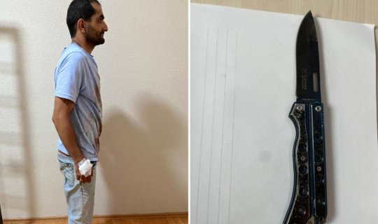 Ailəsini ölümlə hədələyən şəxs saxlanıldı
