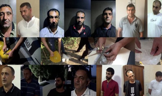 DİN əməliyyat keçirdi: 27 kq narkotik götürüldü, 14 nəfər saxlanıldı