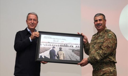 Azərbaycan və Türkiyə generalları təlimləri izləyib - FOTOLAR