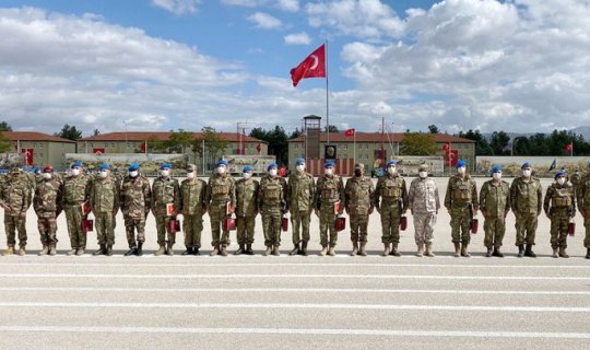Türkiyədə kursda iştirak edən Azərbaycan hərbçilərinin buraxılış mərasimi keçirilib - FOTO