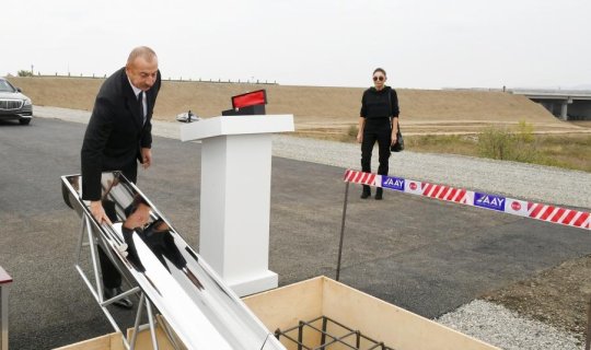 Prezident İlham Əliyev Füzuli-Ağdam avtomobil yolunun təməlini qoyub - YENİLƏNİB