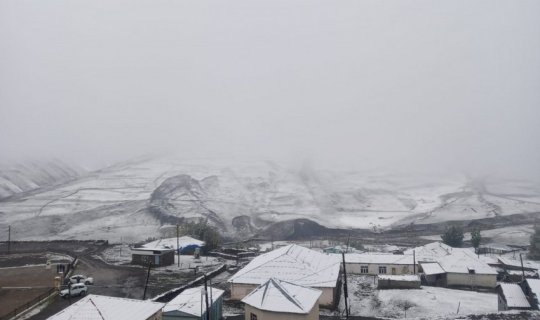 Azərbaycana 25 sm hündürlükdə qar yağıb - FAKTİKİ HAVA