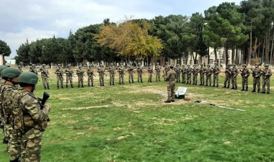 N nömrəli hərbi hissədə keçirilən hərbi təlim toplanışı davam edir - FOTO/VİDEO