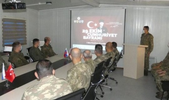 Türkiyənin Cümhuriyyət Günü Azərbaycan hərbçilərinin iştirakı ilə Qarabağda qeyd edilib - FOTO