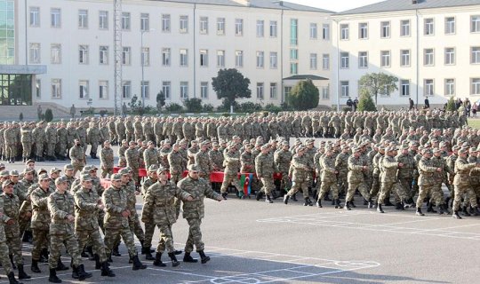 Azərbaycan Ordusunda andiçmə mərasimləri keçirilib