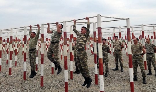 Azərbaycan Ordusunun tabor komandirləri arasında yarış keçirildi - FOTO