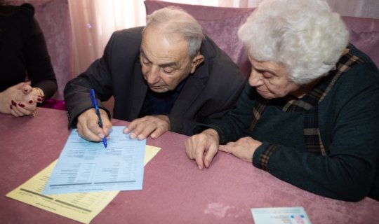 Bakıda ən yaşlı nikah mərasimi: 87 və 78 yaşlı cütlük - FOTOLAR