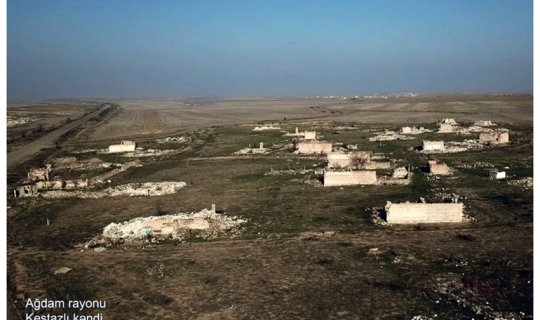 Ağdamın Keştazlı kəndindən görüntülər