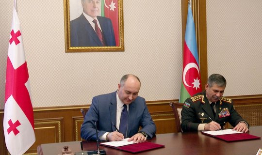 Azərbaycan və Gürcüstan Müdafiə nazirlikləri arasında plan imzalandı