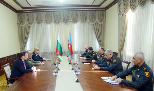 Kərim Vəliyev Bolqarıstan generalının nümayəndə heyəti ilə görüşüb - FOTO