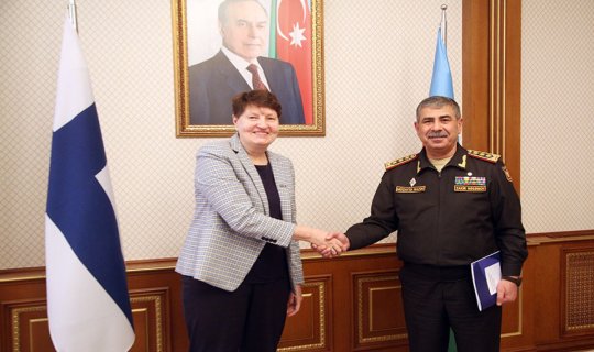 Zakir Həsənov Finlandiya XİN-in nümayəndə heyəti ilə görüşüb - FOTO
