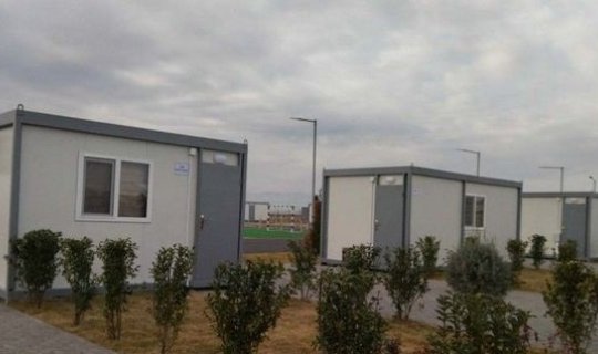 Ağdamda minaaxtaranlar üçün yeni mobil düşərgə salınıb - FOTO