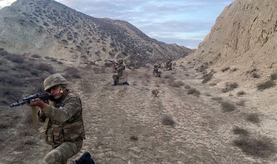 Azərbaycan Ordusunun hərbi hissəsində taktiki təlim keçirilib - FOTOxa0