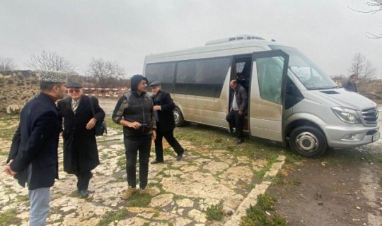 Xarici jurnalistlər Ağdama gedib - FOTO