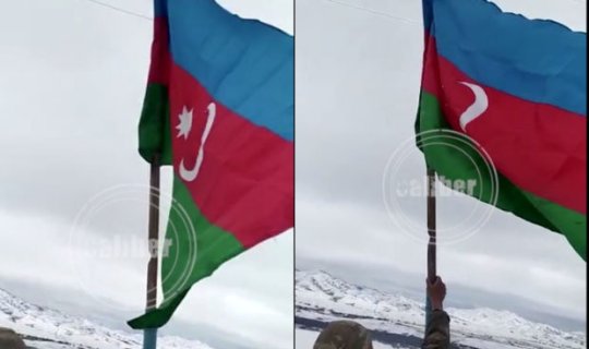 Fərrux kəndində Azərbaycan bayrağı dalğalanır – VİDEO