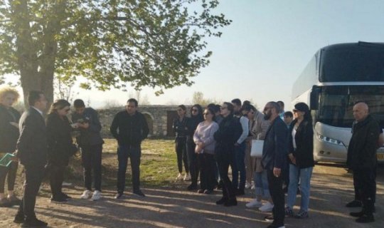 Gürcüstan nümayəndə heyəti Ağdam şəhərində olubb - YENİLƏNİB/FOTO