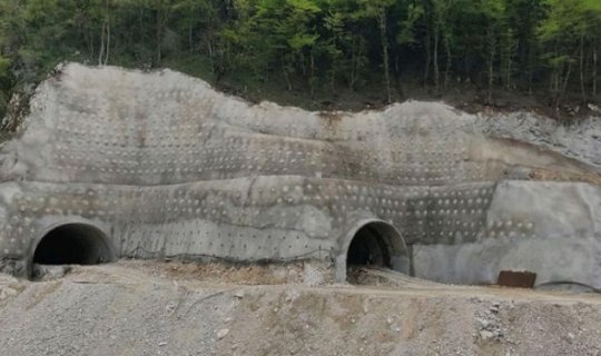Əhmədbəyli-Füzuli-Şuşa yolundakı tunellərin tikintisindən yeni görüntülər – FOTO