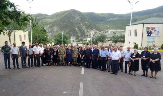 Şəhid ailələri N hərbi hissəsini ziyarət ediblər