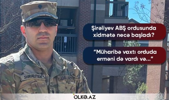 ABŞ ordusunda xidmət edən şamaxılı: \