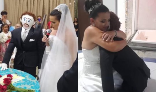 Kukla ilə evlənən qadın \
