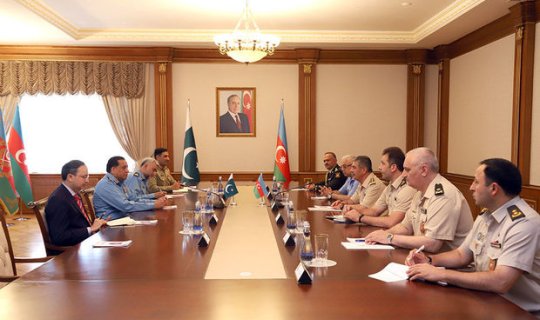 Zakir Həsənov Pakistanın Hərbi Hava Qüvvələrinin komandanı ilə görüşüb - FOTO