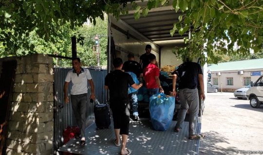 Ağalı kənd sakinləri doğma torpaqlarına yola düşür – VİDEO