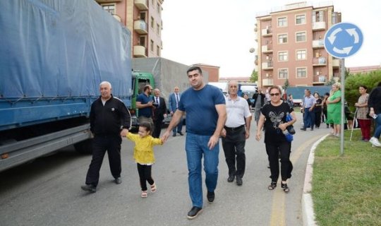 Ağalı kəndinə əhalinin köçürülməsinin birinci mərhələsi başa çatıb - FOTO
