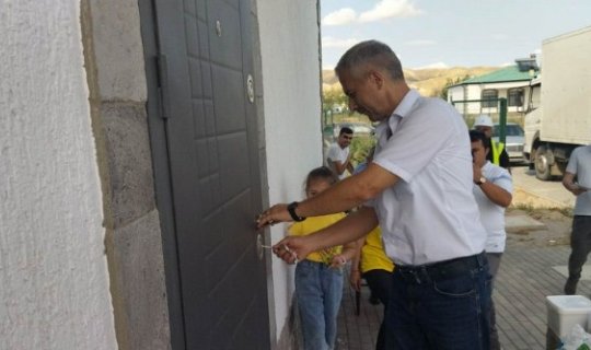 Ağalı kəndinə köçürülən əhali yeni tikilən evlərdə yerləşdirilib - FOTO