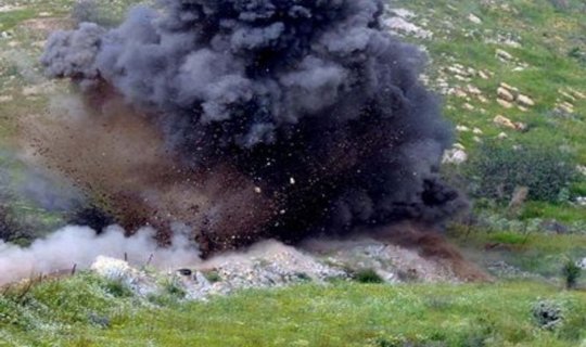 Hərbçimiz Kəlbəcərdə minaya düşdü - FOTO