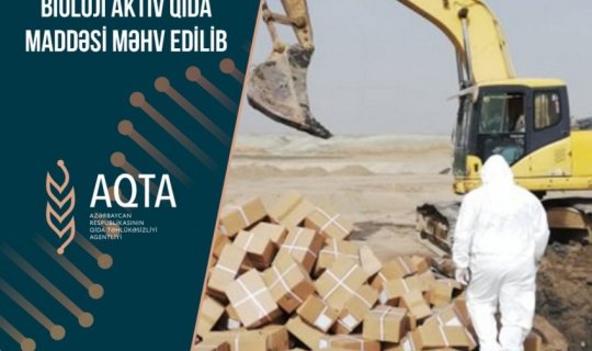 İstehlaka yararsız müxtəlif növ süd və süd məhsulları məhv edilib