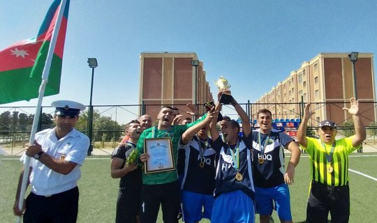 Azərbaycan hərbi dənizçiləri futbol yarışının qalibi olub