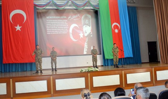 Hərbi İnstitutda Türkiyənin Zəfər Bayramı qeyd olundu - VİDEO