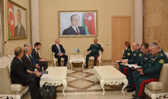 DSX rəisi İsrailin müdafiə naziri ilə görüşdü - FOTO