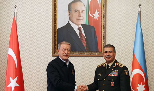 Azərbaycan və Türkiyə müdafiə nazirləri görüşdü - FOTO