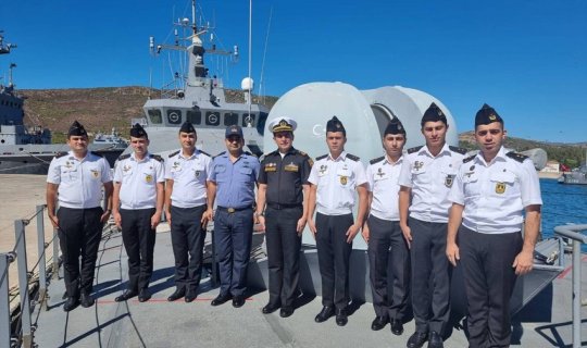 Azərbaycan hərbçiləri Türkiyədə patrul gəmisində təlim keçir