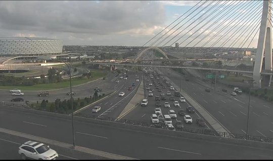 Bakıda tıxac olan yollar - SİYAHI
