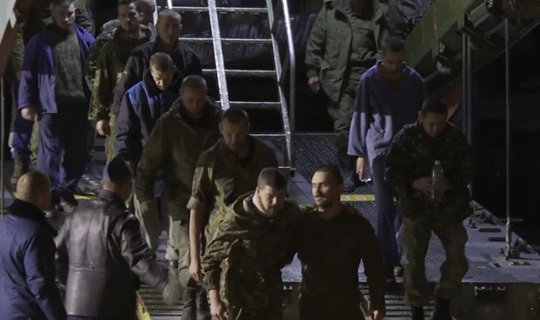Rusiyanın əsir düşmüş hərbçiləri geri qaytarıldı