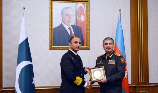 Zakir Həsənovxa0Pakistanın HDQ komandanı ilə görüşüb - FOTO