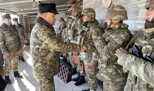 Kərim Vəliyev azad edilmiş ərazilərdəki hərbi hissələrdə olub - FOTO