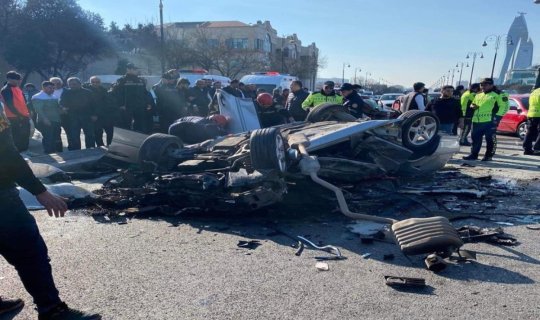 TƏBİB Bakıda baş verən ağır qəza ilə bağlı məlumat yaydı