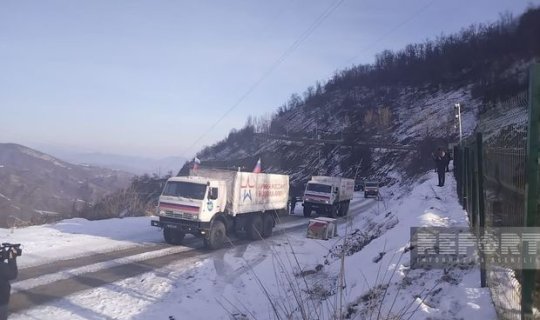 Bu gün sülhməramlıların 30 avtomobili Xankəndi yolunda maneəsiz hərəkət edib - YENİLƏNİB