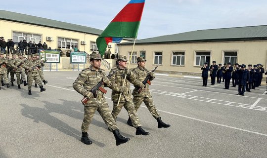 Azərbaycan Ordusunda andiçmə mərasimləri keçirilib