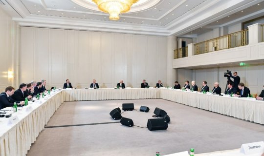 Azərbaycan Prezidenti İlham Əliyevin Almaniya iş adamları ilə görüşü olub