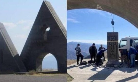 Ermənilərin qondarma abidəsi Ordumuzun nəzarətinə keçdi