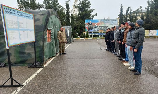 Azərbaycanda ehtiyatda olan hərbçilər təlimə çağırıldı - FOTO