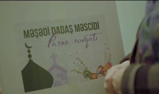 Məscid icmasından maraqlı addım: xristianlara Pasxa sovqatı göndərildi - VİDEO