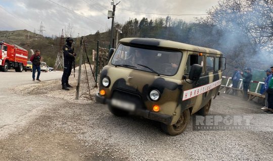 Şuşada yaralanan hərbçilərimiz Füzuli istiqamətinə aparılıb