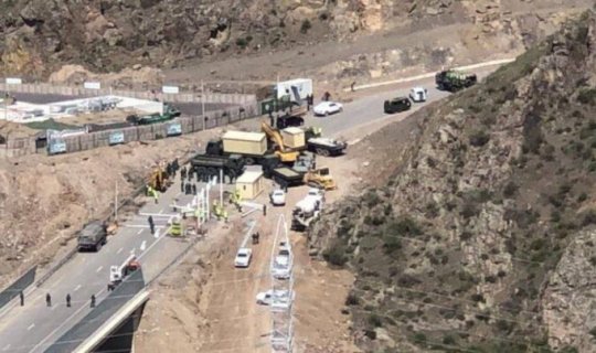 Laçın yolunda quraşdırılmış sərhəd-buraxılış məntəqəsindən yeni görüntülər - VİDEO